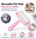 Reusable Pet Hair Remover Roller – Washable Lint Cleaner for Furniture, Clothes & Carpets – No Refills Needed